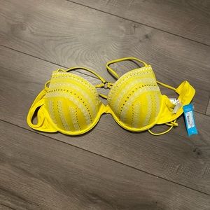 Ambrielle XL Yellow Bathing suit, Swim suit, Top, New